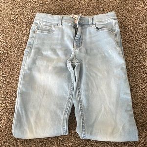 Baby blue skinny jeans